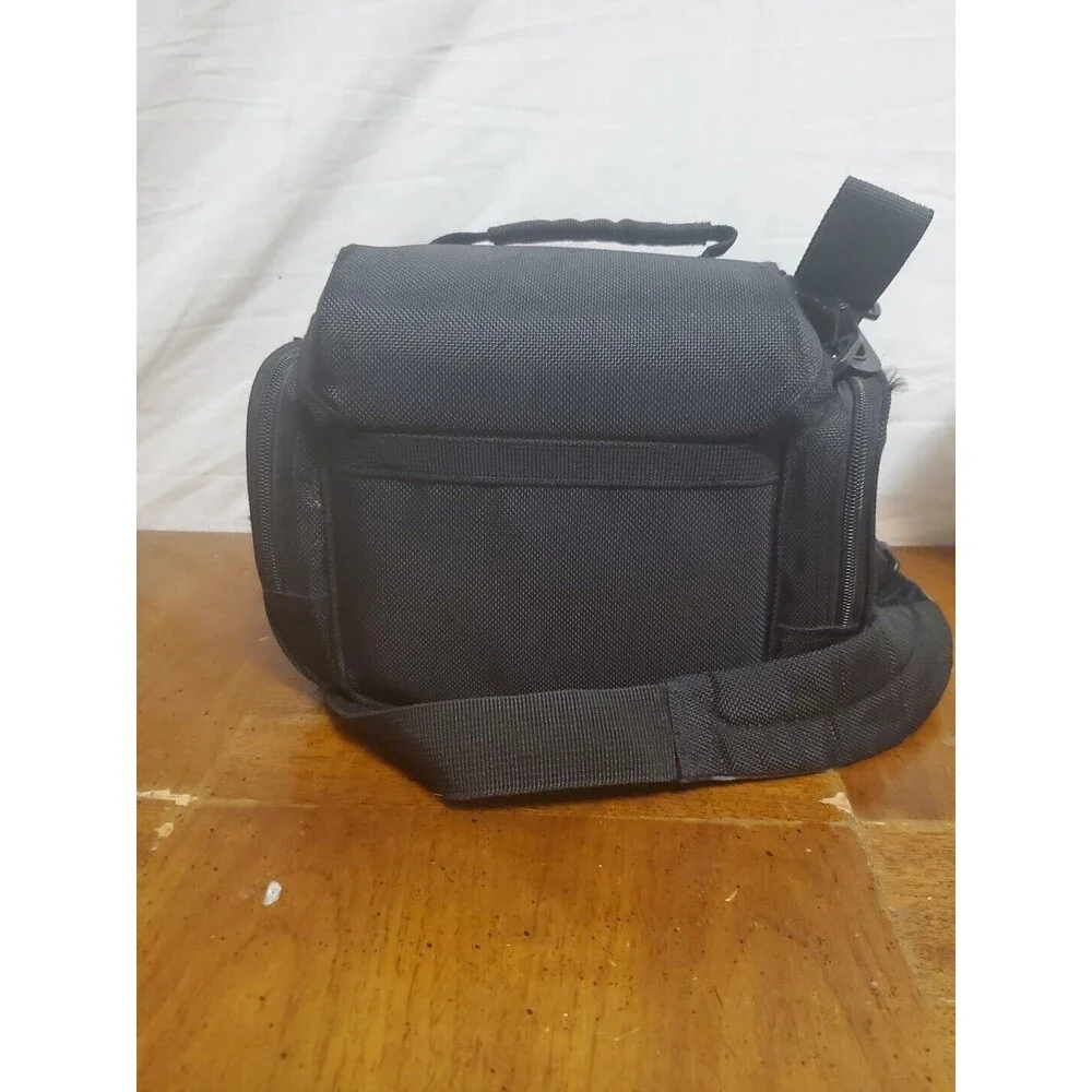KODAK DSLR Camera Bag Extra Storage Pockets Zip Strap Black Shoulder Strap